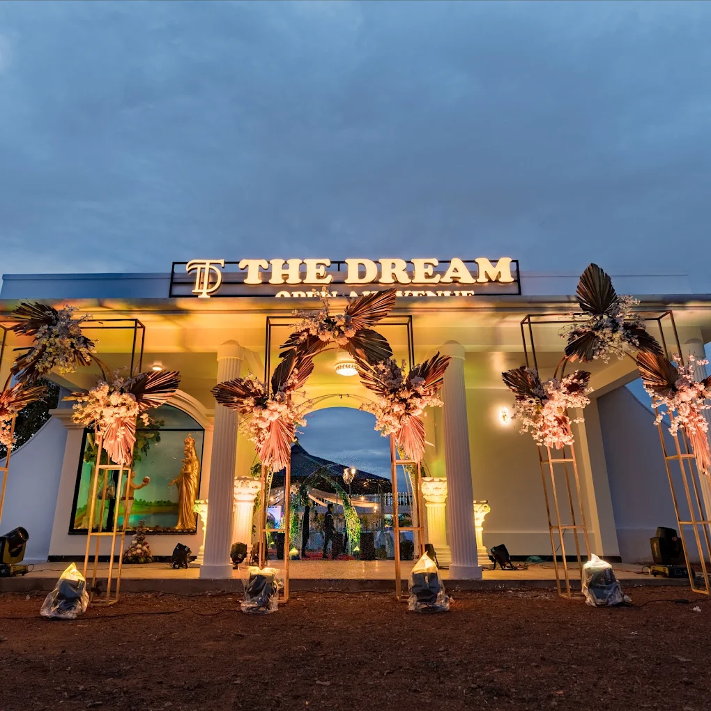 A newly married couple at The Dream Open Air Venue in Goa